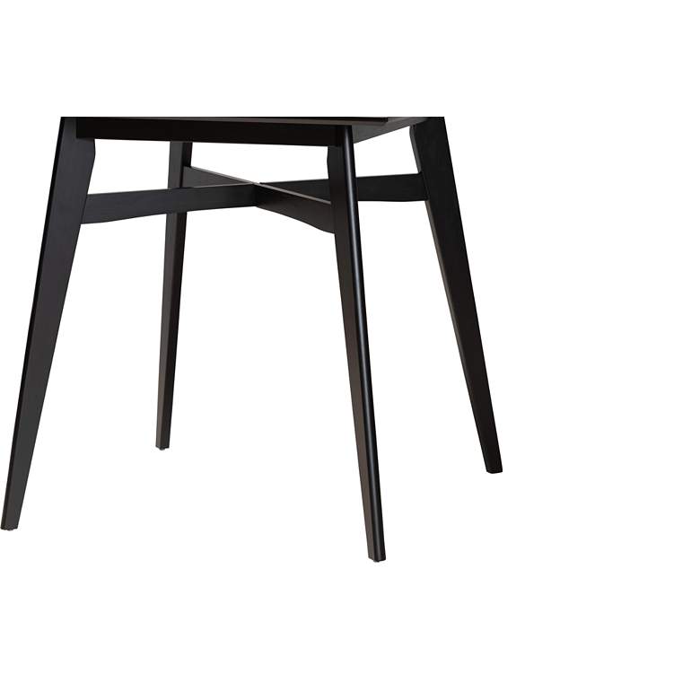 Image 4 Leena 35 1/2" Wide Black Wood Counter Height Pub Table more views