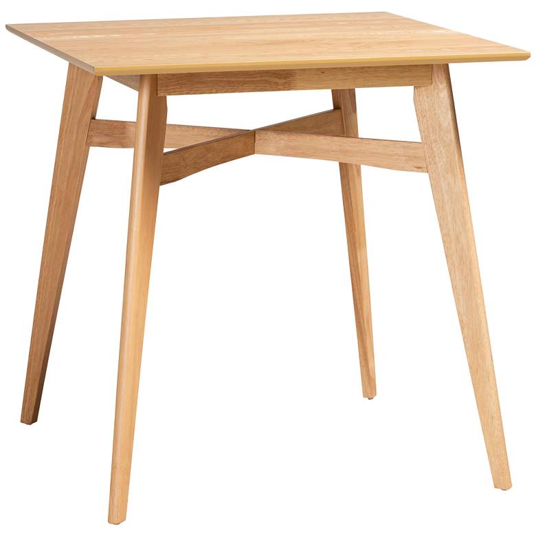 Image 2 Leena 35 1/2" Wide Natural Oak Counter Height Pub Table