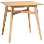 2_Leena 35 1/2" Wide Natural Oak Counter Height Pub Table