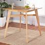 1_Leena 35 1/2" Wide Natural Oak Counter Height Pub Table