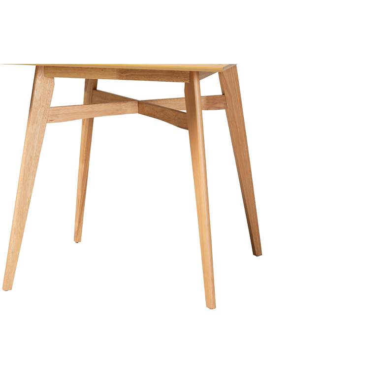 Image 4 Leena 35 1/2" Wide Natural Oak Counter Height Pub Table more views