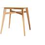 4_Leena 35 1/2" Wide Natural Oak Counter Height Pub Table more views