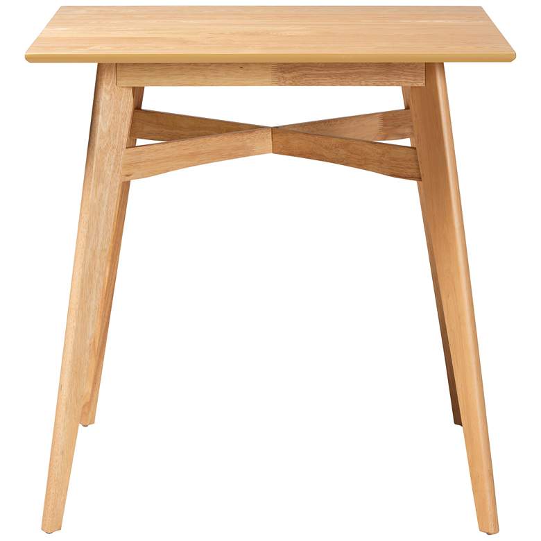 Image 5 Leena 35 1/2" Wide Natural Oak Counter Height Pub Table more views