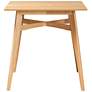 5_Leena 35 1/2" Wide Natural Oak Counter Height Pub Table more views