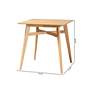 6_Leena 35 1/2" Wide Natural Oak Counter Height Pub Table more views