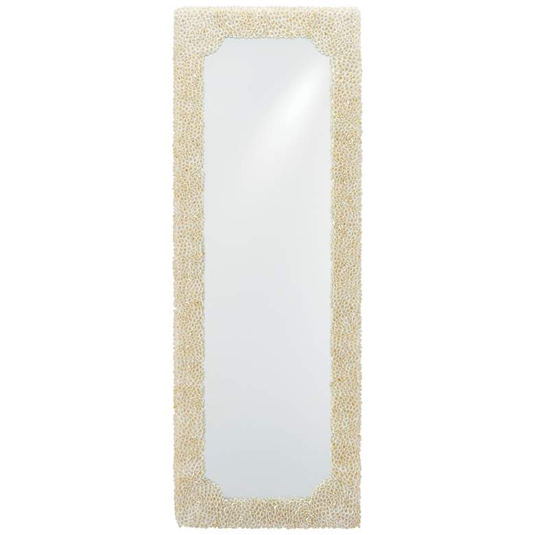 Image 1 Leena Natural Clam Rose Shells 19 inch x 53 inch Wall Mirror