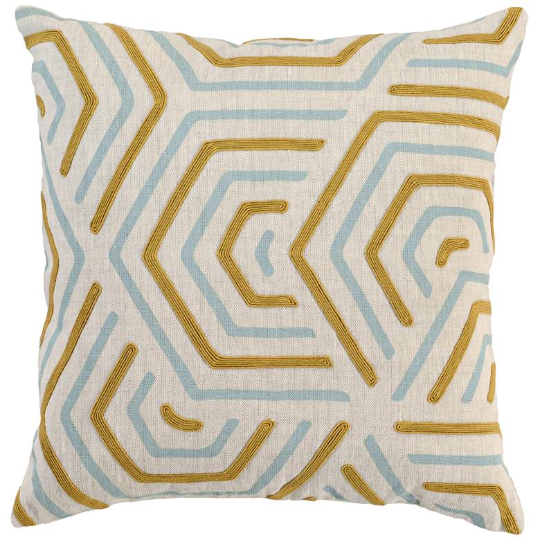 Image 1 Leeser Ochre 18 inch Square Decorative Pillow