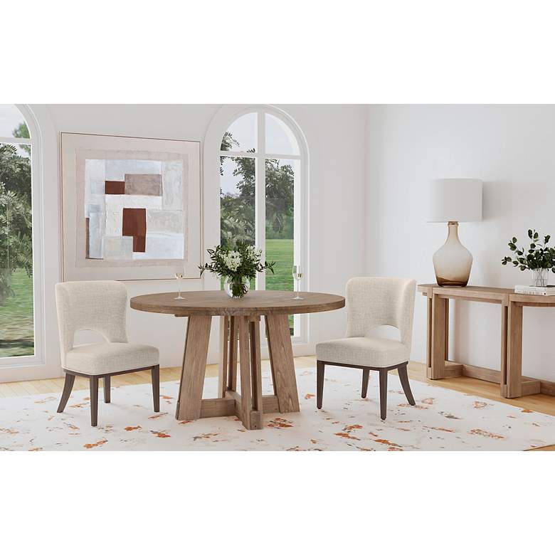Image 2 Leeza 36" High Blue And Cream Table Lamp more views