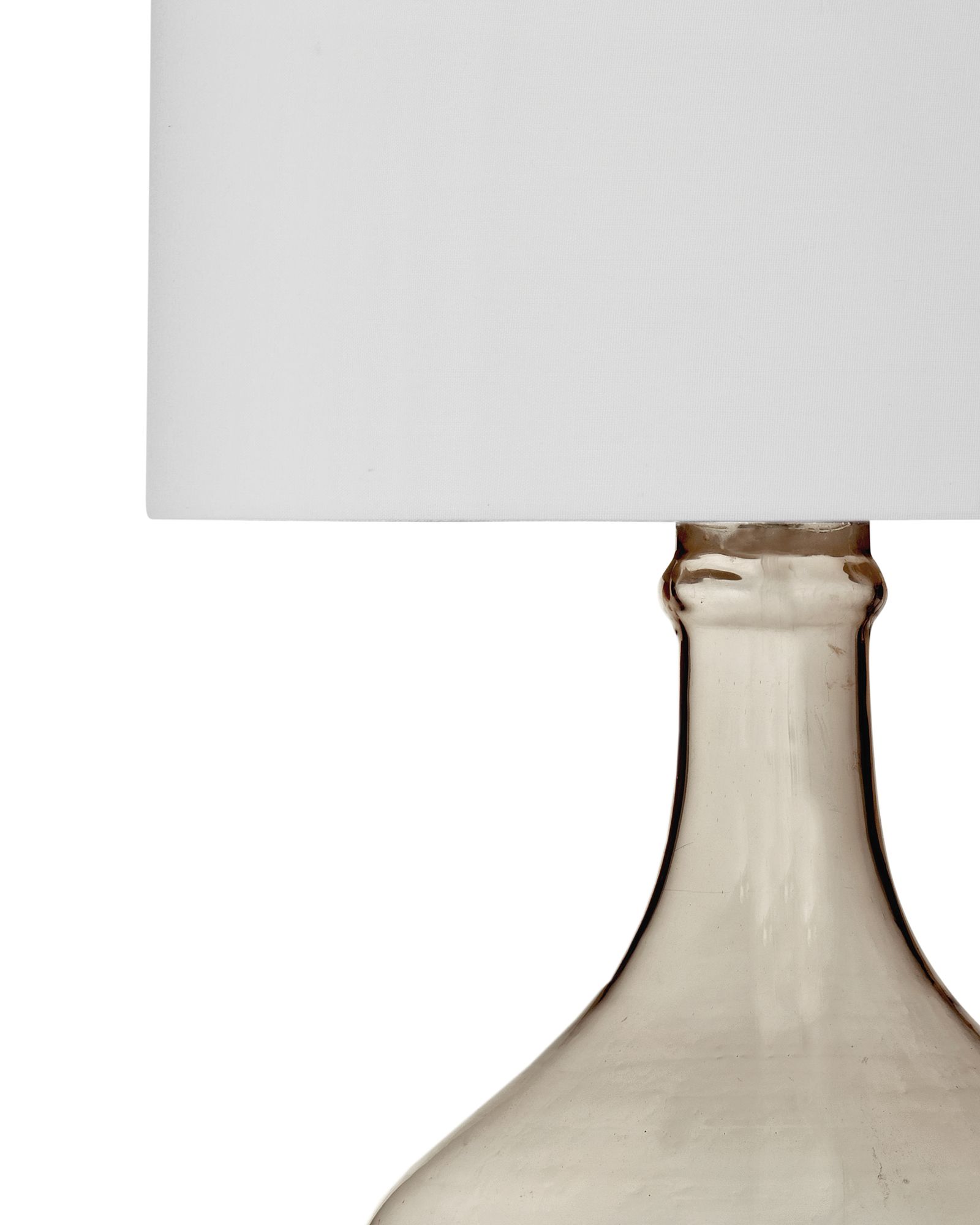 Image 4 Leeza Gray Smoke Glass Table Lamp more views