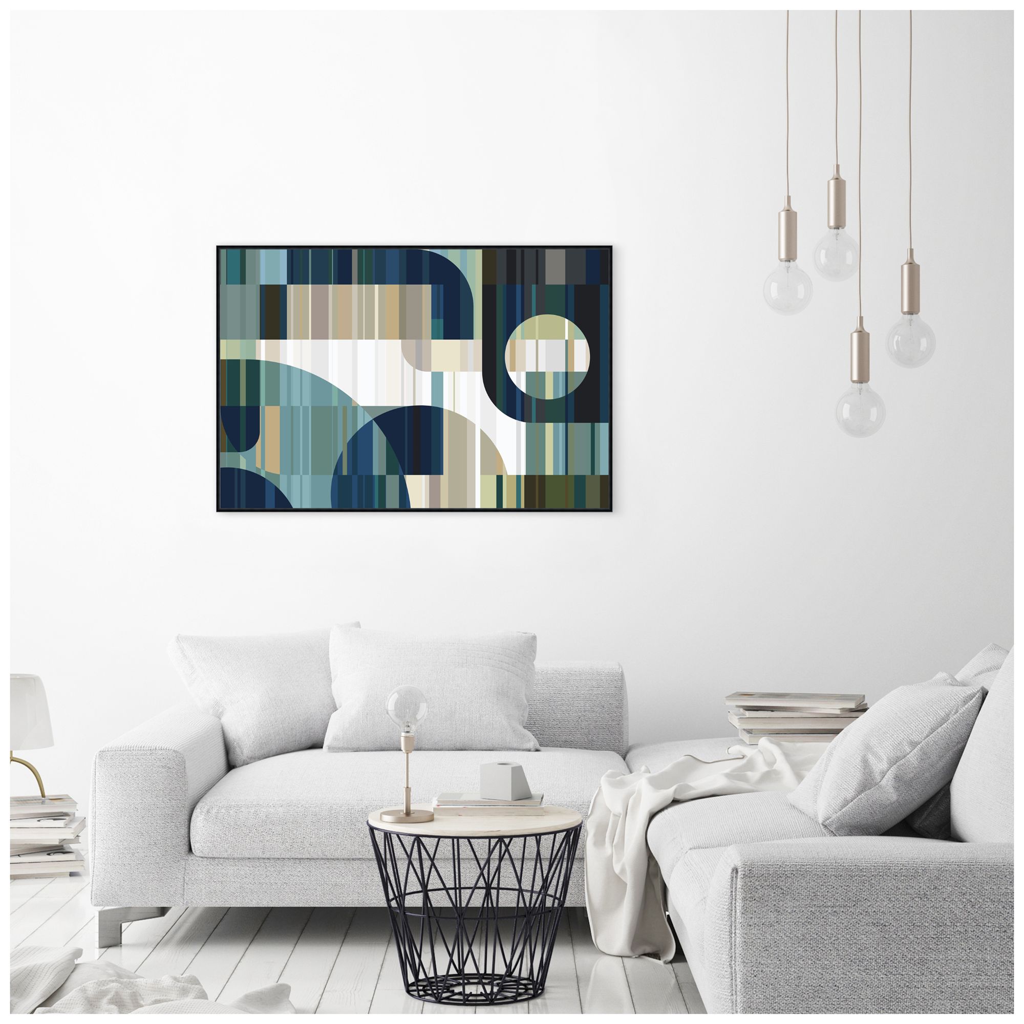 Image 2 Leftbank Art, Blue Telemetry, 72 x 48, M more views