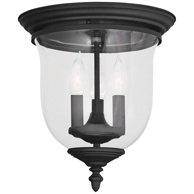 Image 2 Legacy 11 1/2" Wide Black 3-Light Ceiling Light