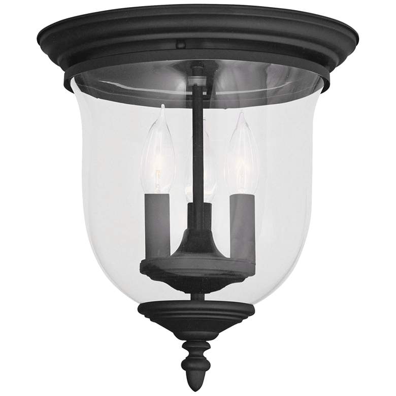 Image 2 Legacy 11 1/2 inch Wide Black 3-Light Ceiling Light