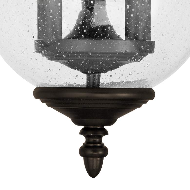 Image 3 Legacy 11 1/2" Wide Bronze and Seeded Glass Bowl 3-Light Ceiling Light more views