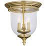 2_Legacy 11 1/4" Wide Polished Brass 3-Light Ceiling Light