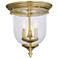 Legacy 11 1/4" Wide Polished Brass 3-Light Ceiling Light