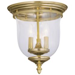 Legacy 11 1/4" Wide Polished Brass 3-Light Ceiling Light