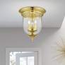 1_Legacy 11 1/4" Wide Polished Brass 3-Light Ceiling Light
