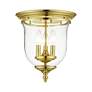 4_Legacy 11 1/4" Wide Polished Brass 3-Light Ceiling Light more views