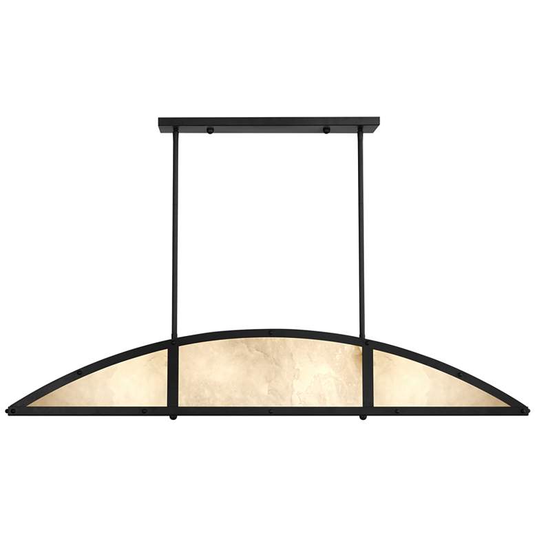 Image 1 Legacy 4-Light Linear Chandelier in Matte Black by Breegan Jane