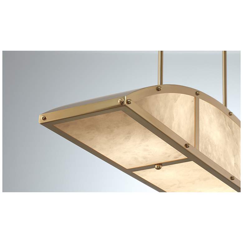 Image 6 Legacy 4-Light Linear Chandelier in Warm Brass by Breegan Jane more views