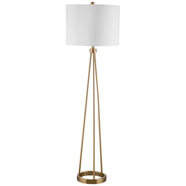 Image 1 Legacy Brushed Brass Tripod Floor Lamp