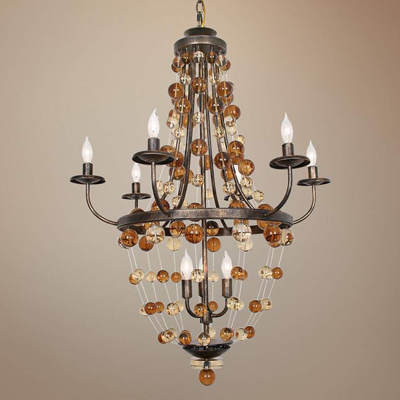 Image 1 Legacy Palace 36 inch High Colden Ochre Chandelier