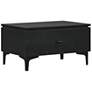 5_Legend 28" Wide Black Glaze Ash Veneer Nightstand w/ Drawer more views