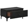 6_Legend 28" Wide Black Glaze Ash Veneer Nightstand w/ Drawer more views