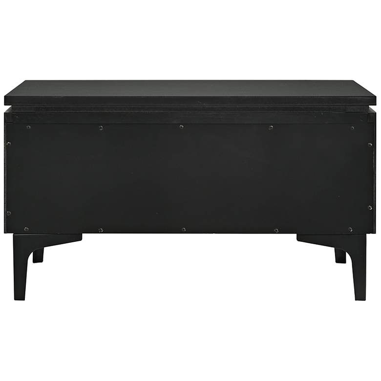 Image 7 Legend 28" Wide Black Glaze Ash Veneer Nightstand w/ Drawer more views