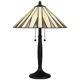 Image1 of Legend 2-Light Matte Black Table Lamp