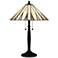 Legend 2-Light Matte Black Table Lamp