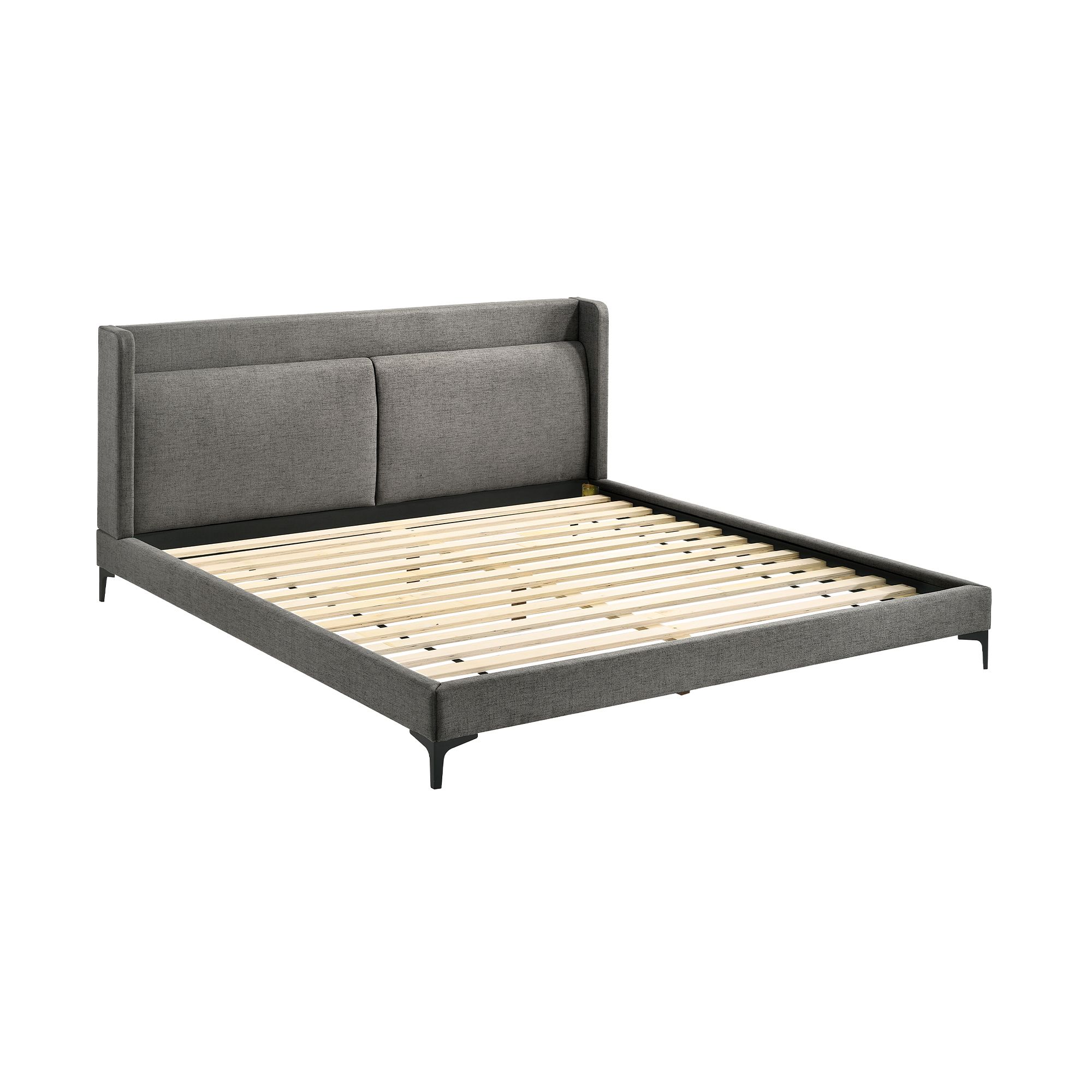 Image 3 Legend 3 Piece King Bedroom Set in Rubberwood, Metal and Fabric more views