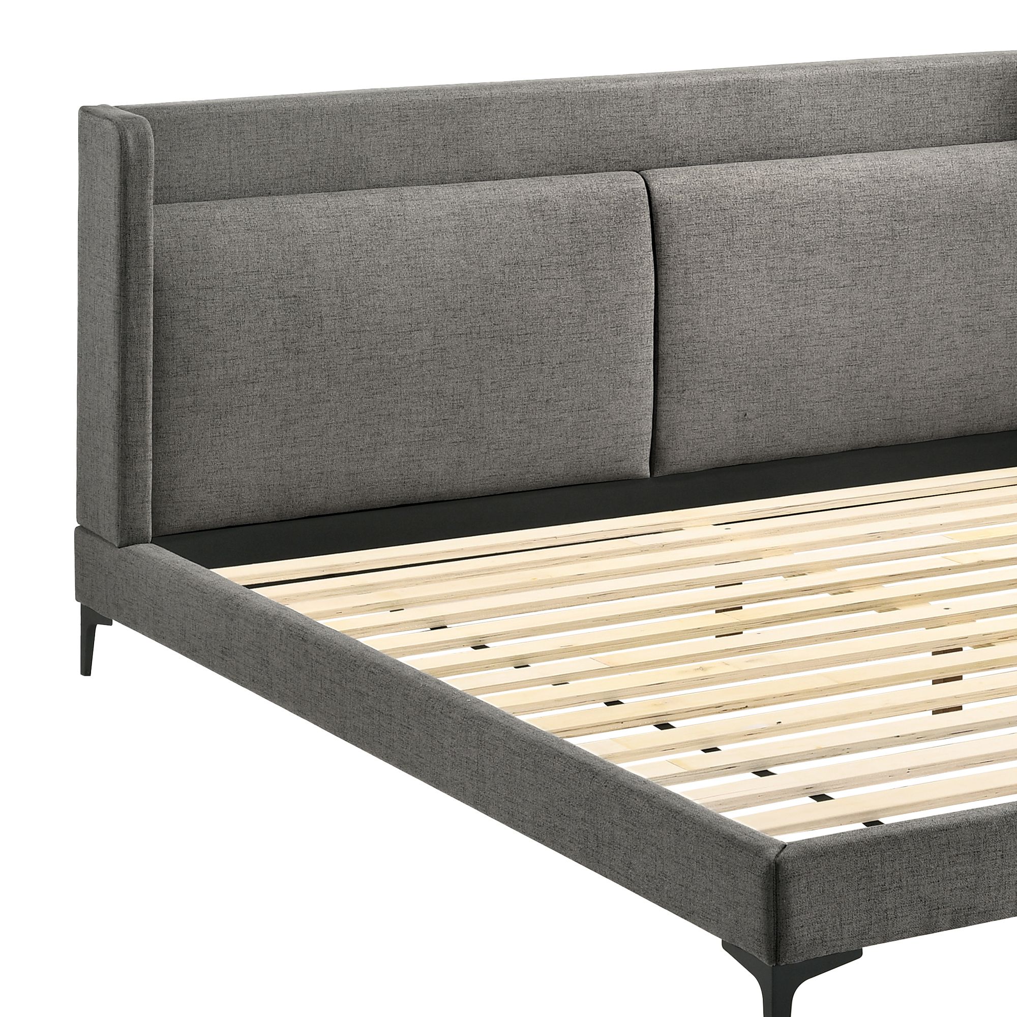 Image 6 Legend 3 Piece King Bedroom Set in Rubberwood, Metal and Fabric more views