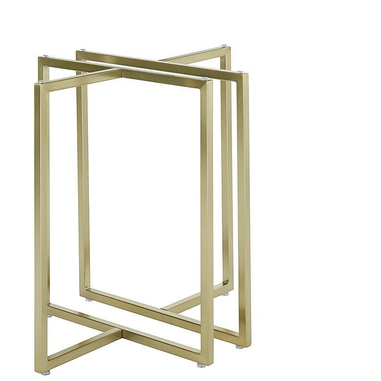 Image 4 Legend 42" Wide Brushed Gold Round Dining Table more views