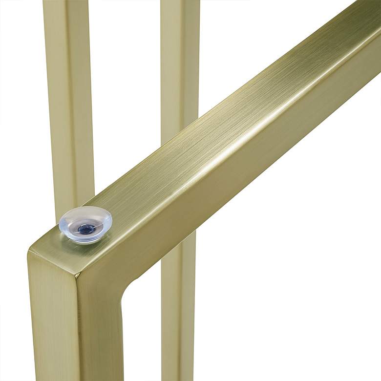 Image 6 Legend 42" Wide Brushed Gold Round Dining Table more views