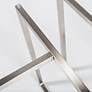 4_Legend 42" Wide Brushed Steel Round Dining Table more views