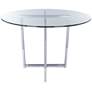 1_Legend 42" Wide Chrome Steel Round Dining Table