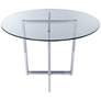 2_Legend 42" Wide Chrome Steel Round Dining Table more views