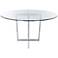 Legend 48" Wide Chrome Steel Round Dining Table