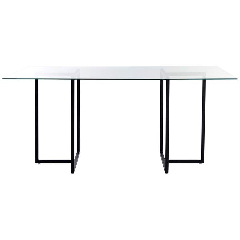 Image 1 Legend 66 inch Wide Matte Black Rectangular Dining Table