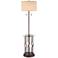 Legend Open Cage Tray Table Floor Lamp with USB
