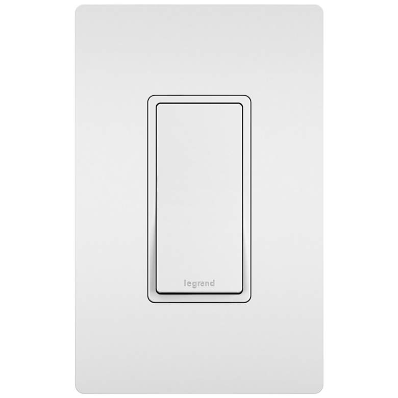 Image 1 Legrand Radiant White 3-Way Decorator Switch with Faceplate