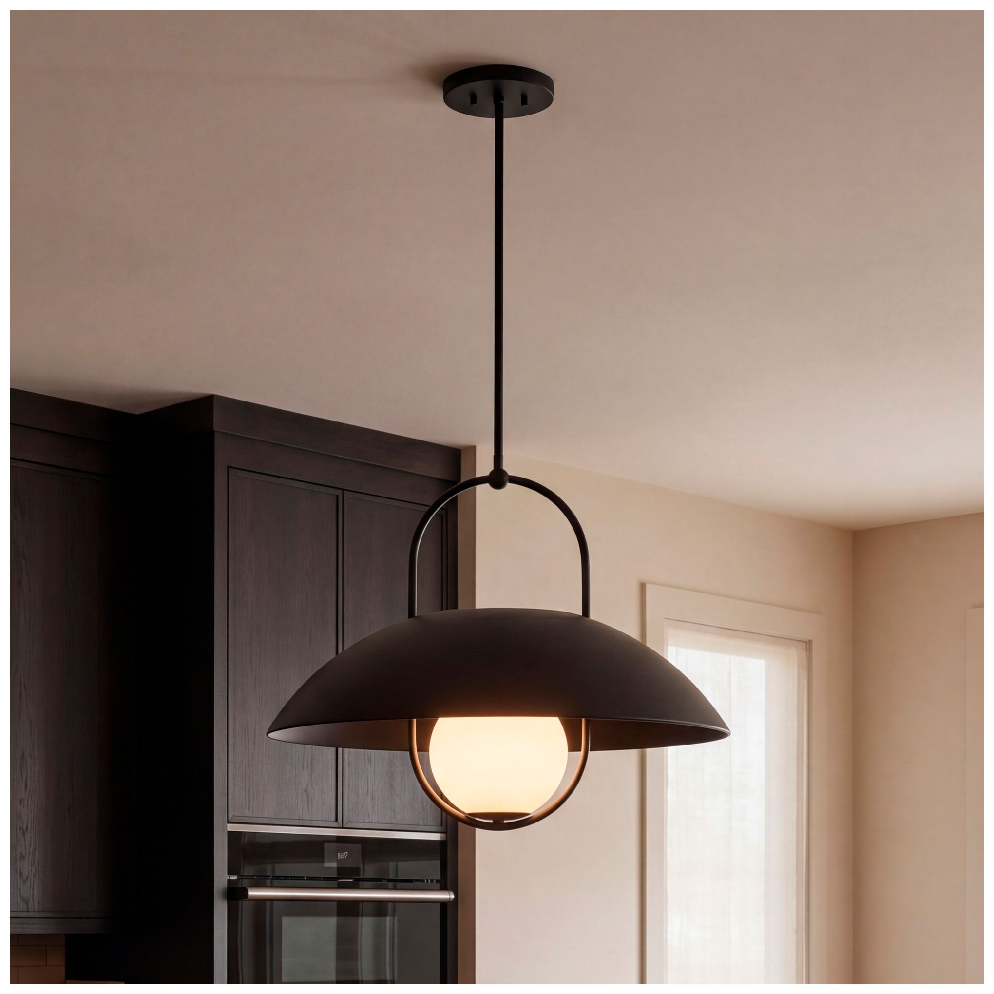 Thumbnail1 of Lehigh 1-Light Pendant in Matte Black