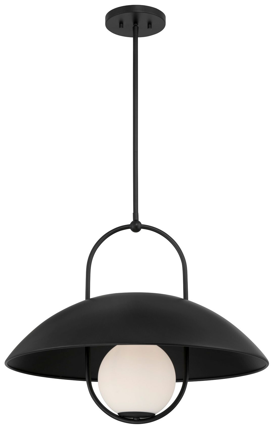 Lehigh 1-Light Pendant in Matte Black