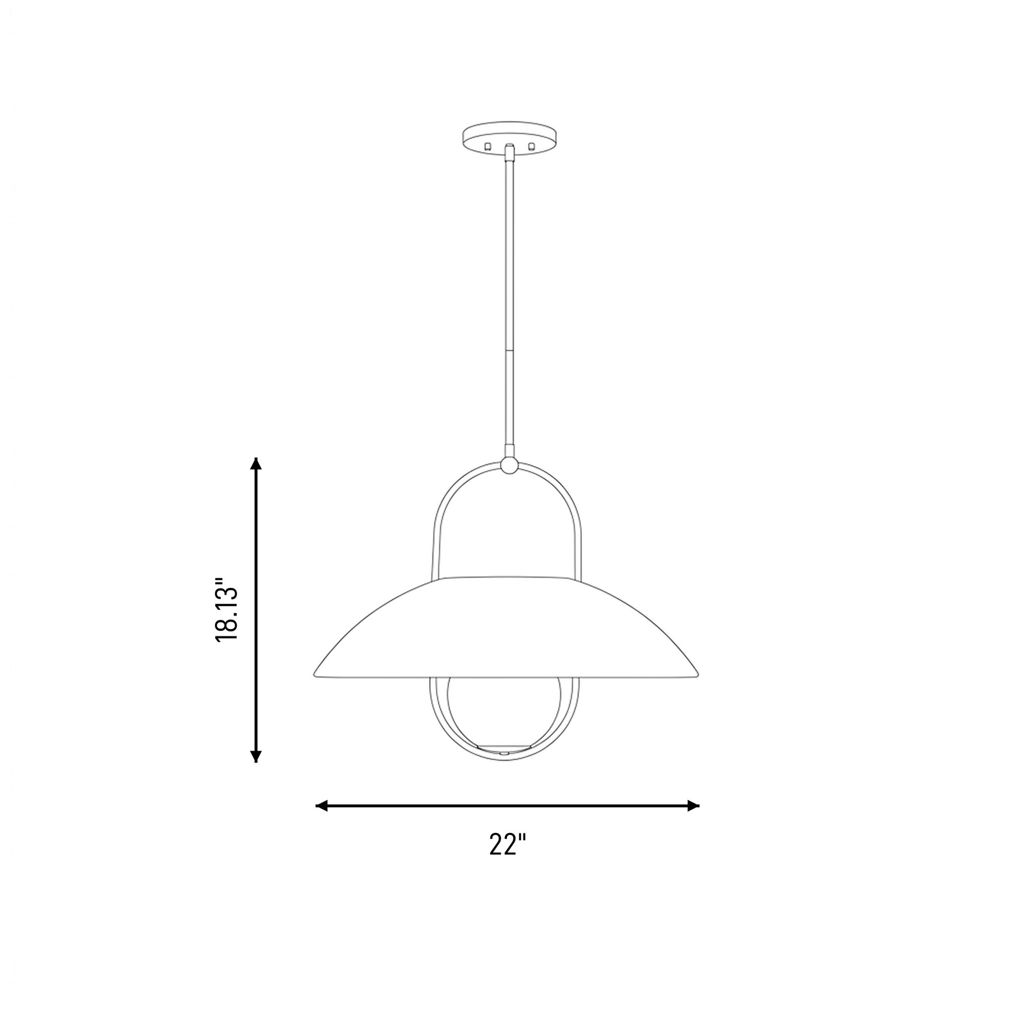 Lehigh 1-Light Pendant in Satin Nickel