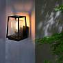 1_Lehigh 10 1/2" High Black Outdoor Wall Light