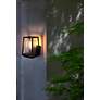 3_Lehigh 10 1/2" High Black Outdoor Wall Light more views