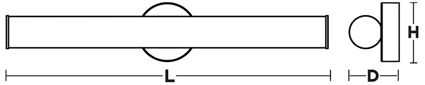 Image 3 Leia 24.75" Wide Satin Nickel LED Bath/Vanity Light more views