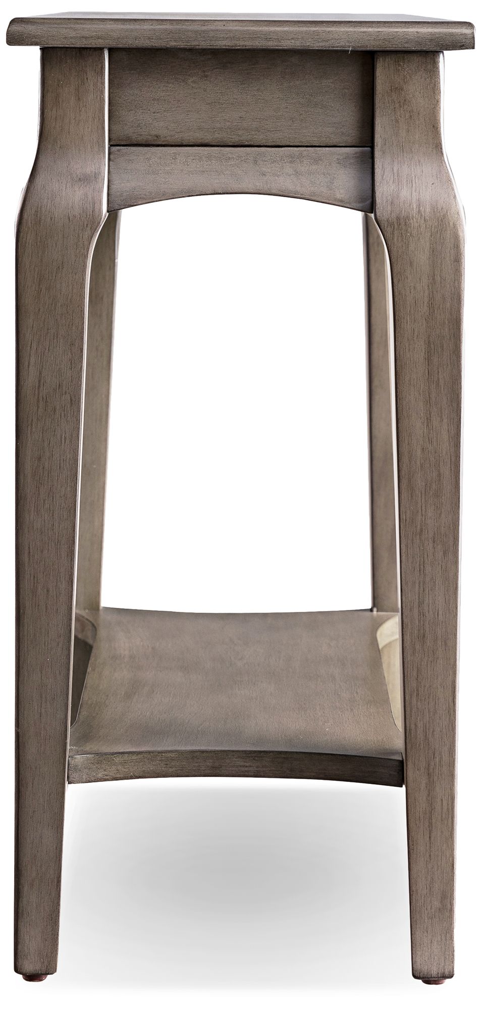 Image 4 Leick 12" Wide Smoke Gray Narrow 1-Shelf Chairside Table more views