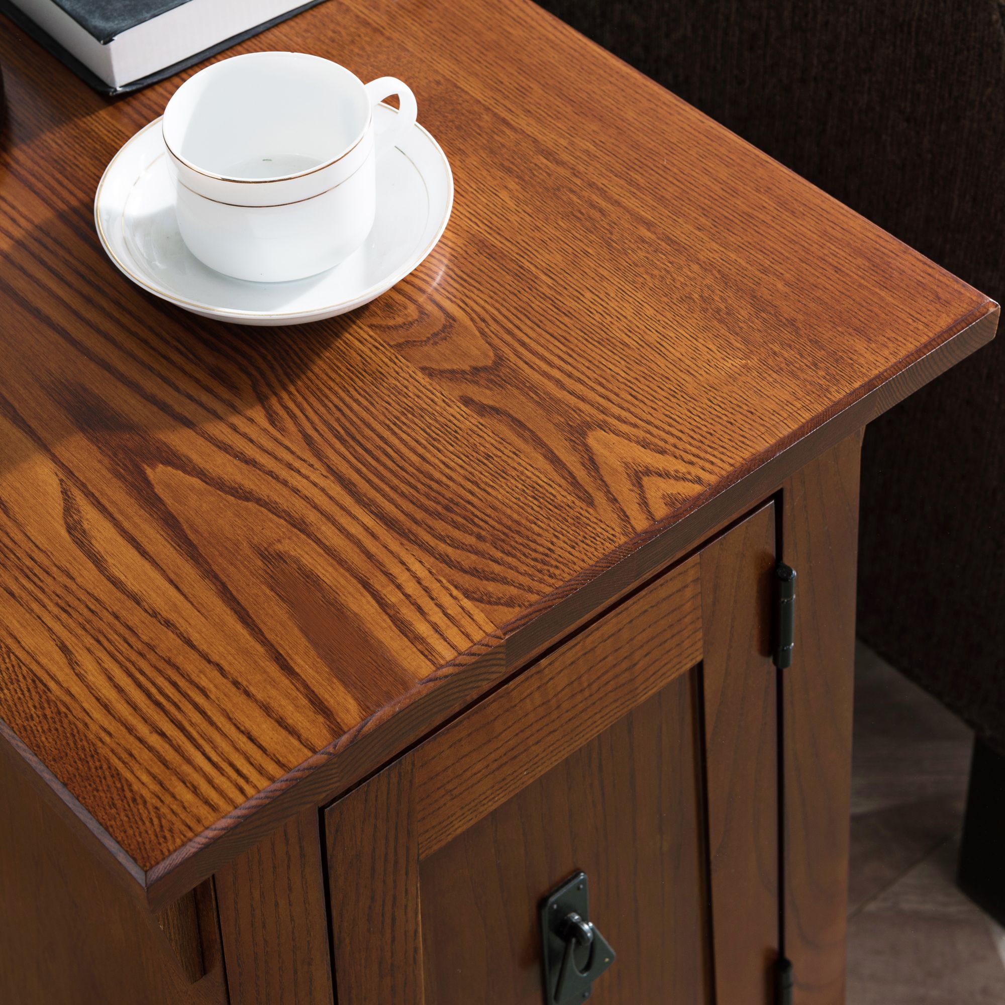 Leick 15" Wide Russet Finish Mission Style End Table